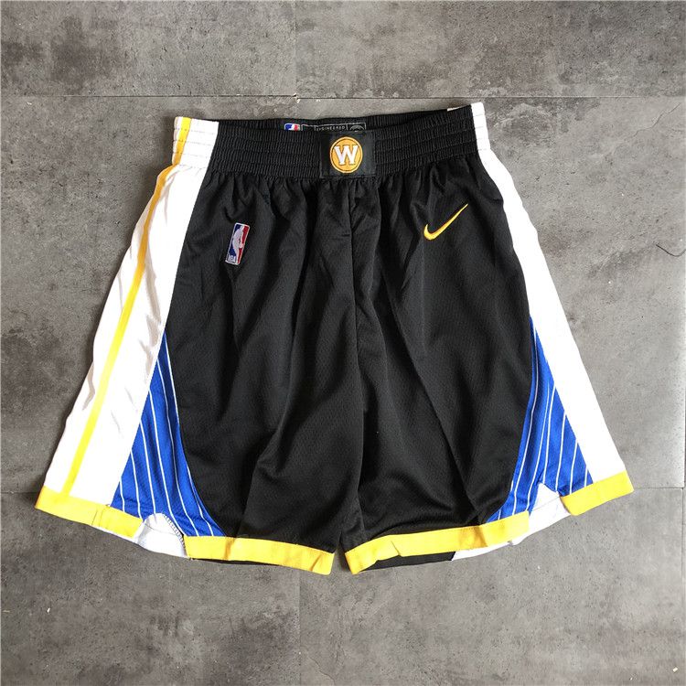 Men NBA Golden State Warriors Black Nike Shorts 0416->golden state warriors->NBA Jersey